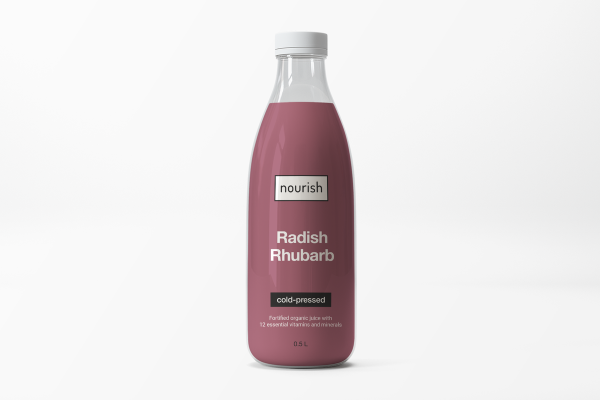 Cold-Pressed Juice: Radish Rhubarb